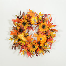 Bountiful Autumn Harvest Fall Wreath